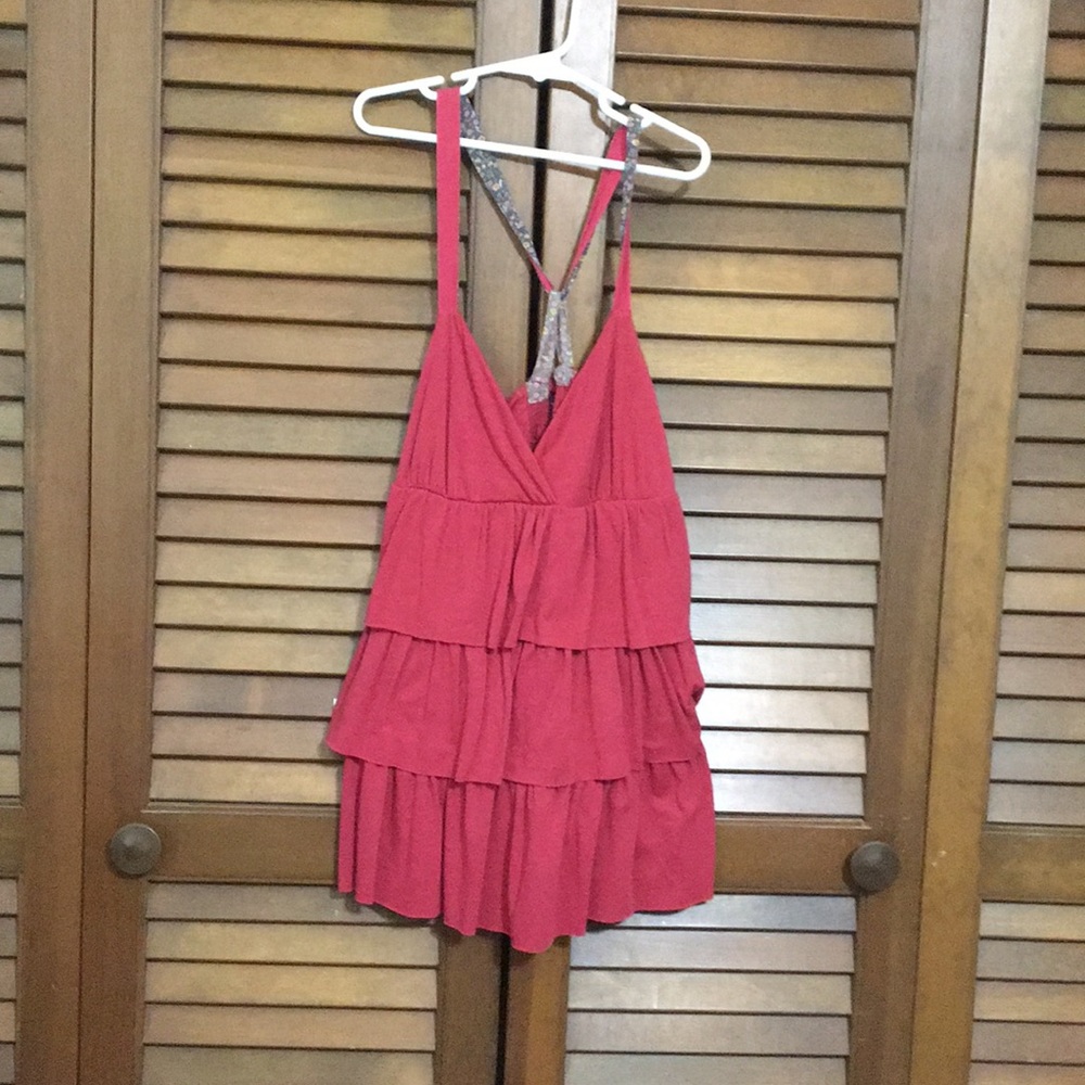 Ruffled tank top